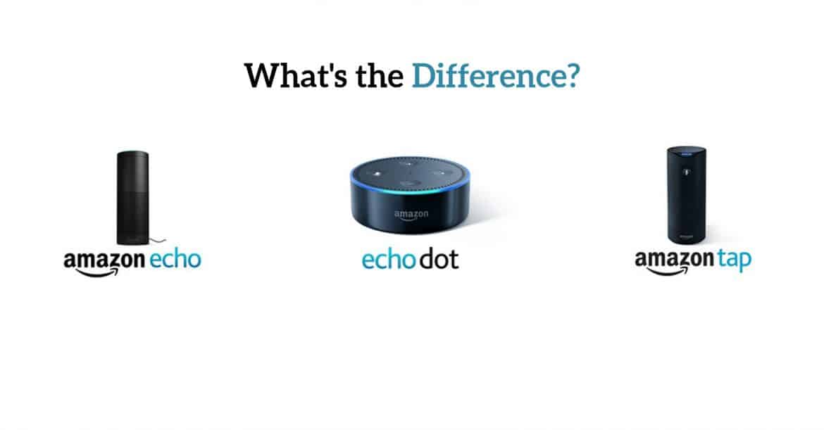 Amazon Echo vs. Echo Dot vs. Tap