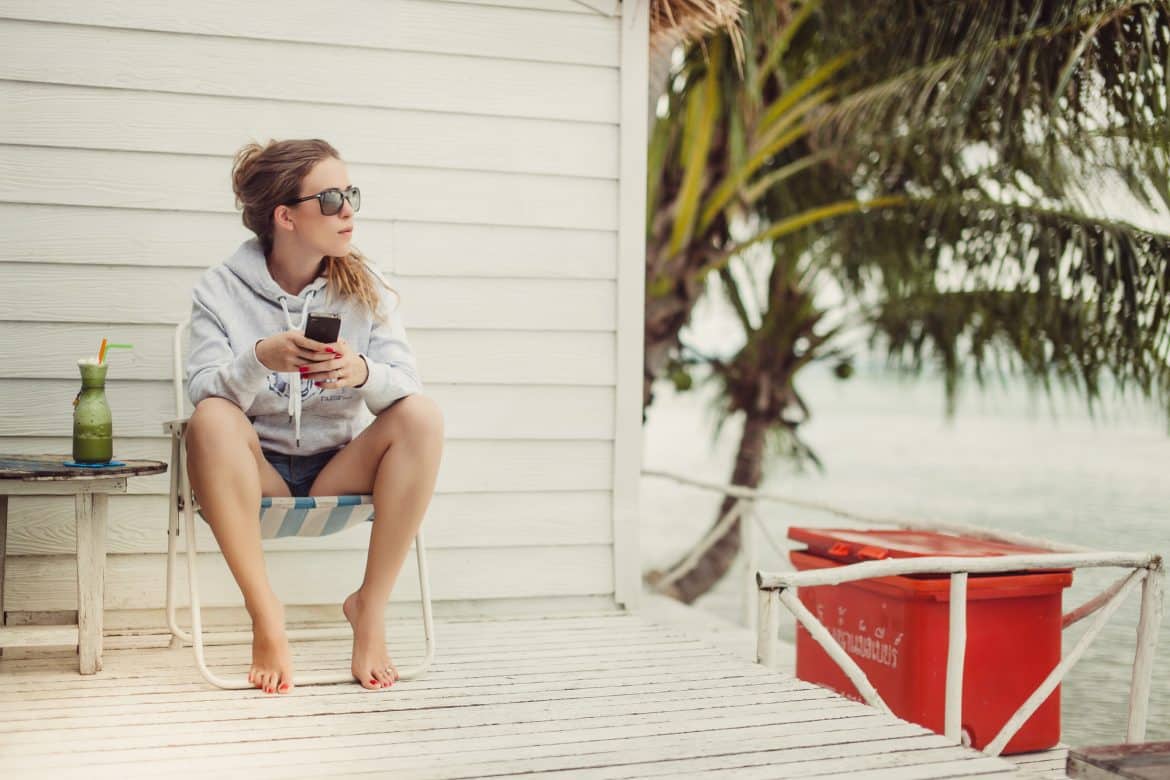 Woman On Phone