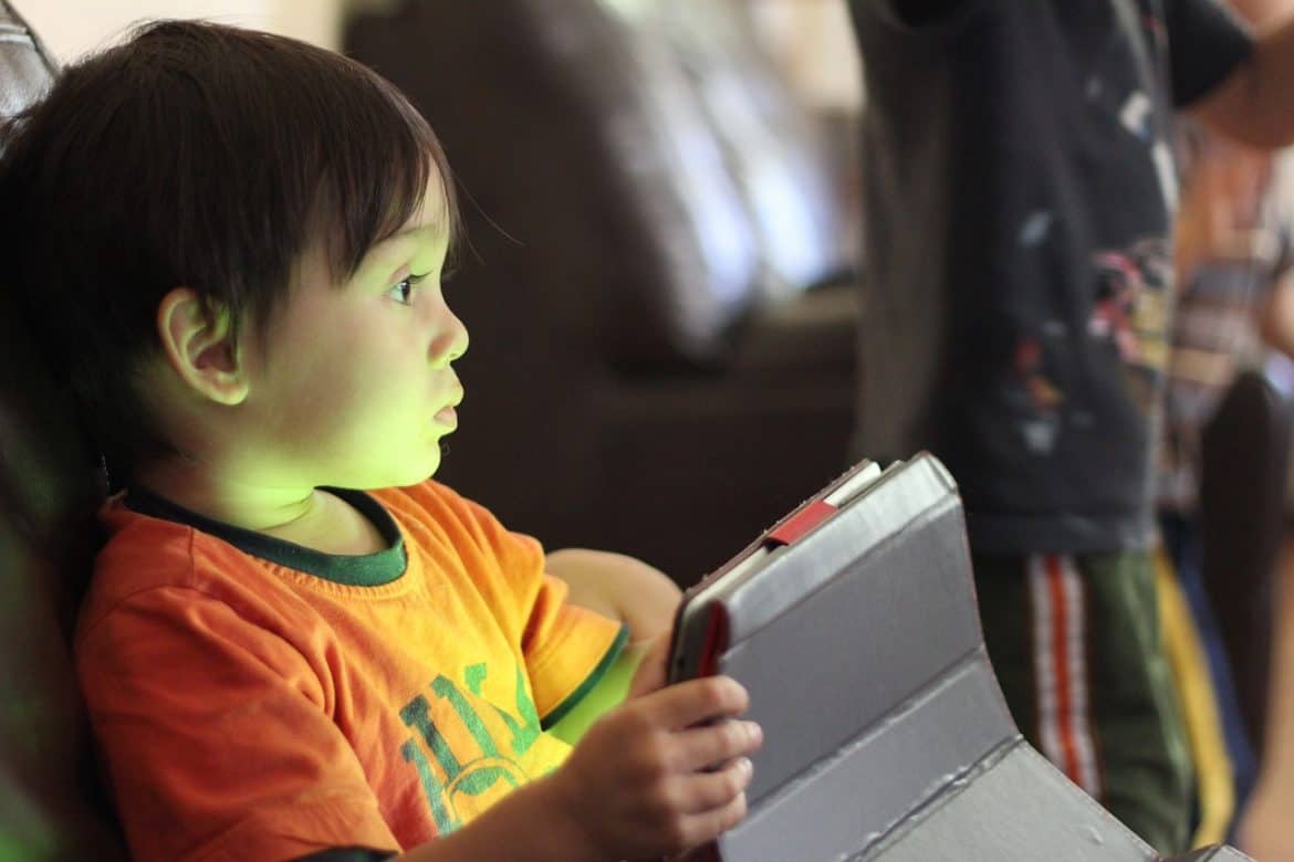 Parental Control Device Monitoring Kids Connected To Internet