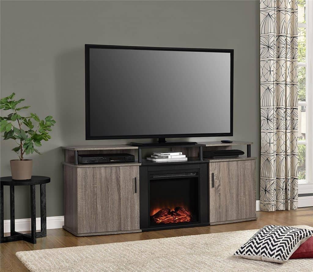 Altra Furniture Carson Fireplace TV Console