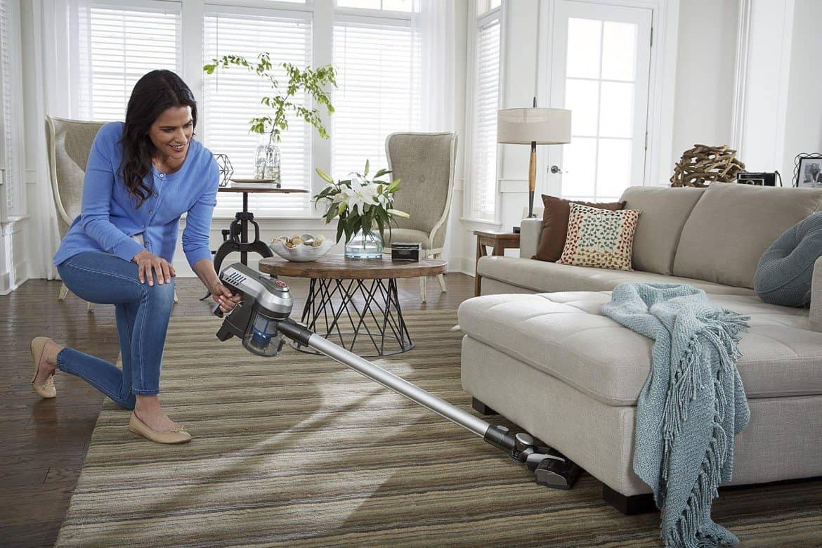 Stick Vacuum Woman