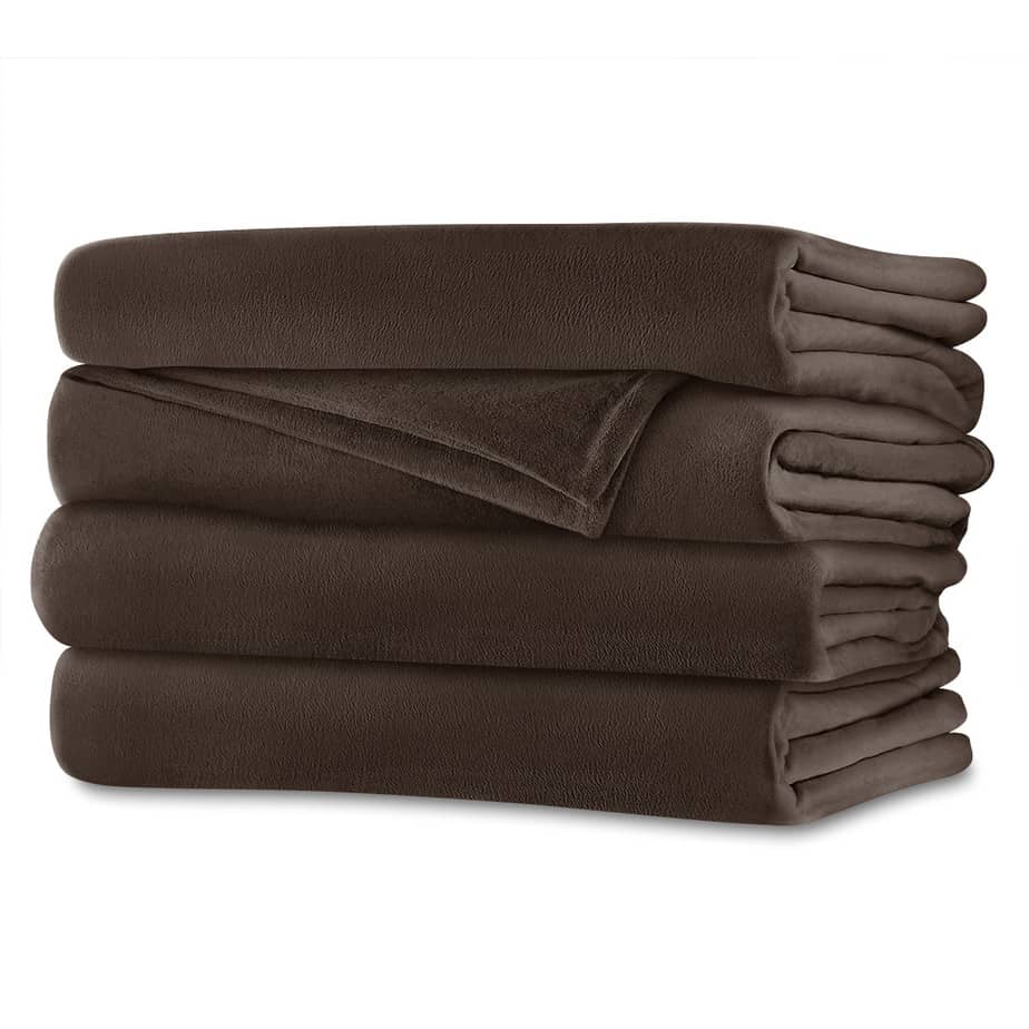 Sunbeam Luxurious Velvet Plush King Heated Blanket with 20 Heat Settings