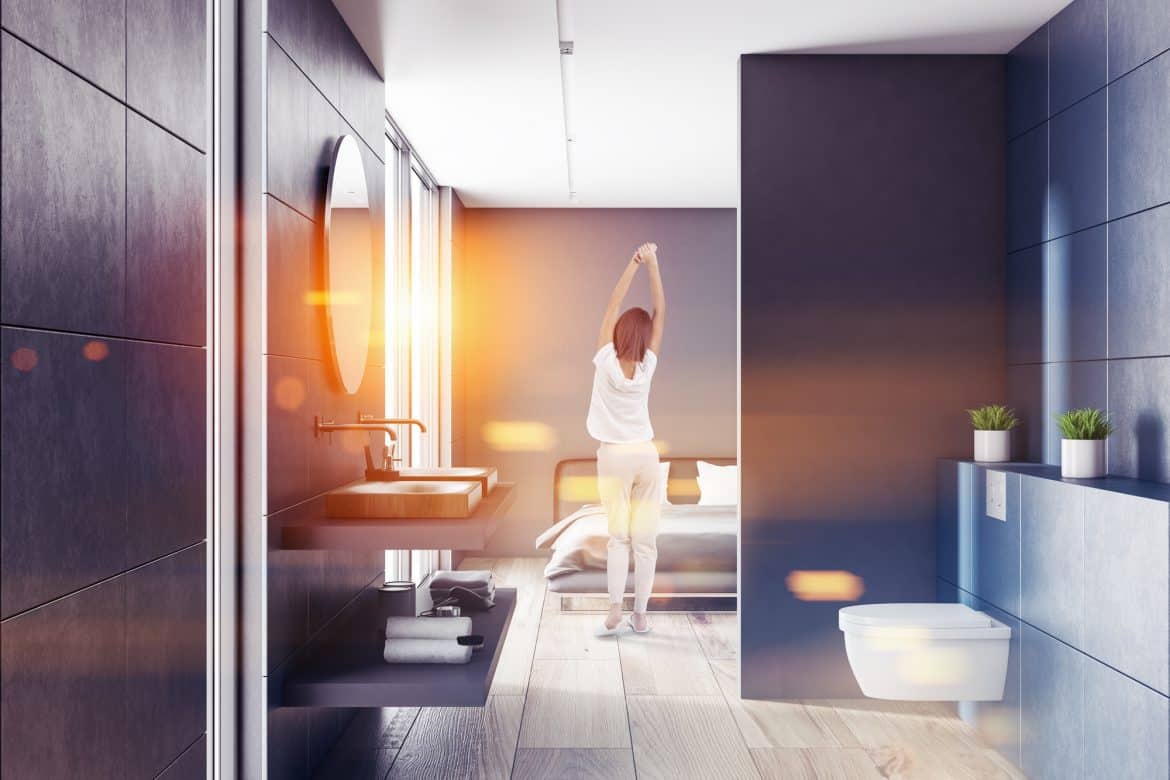 Woman In Front Of A Best bidet Toilet Seat