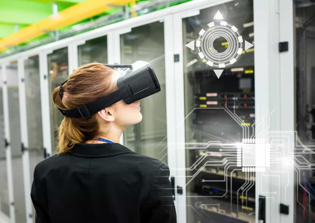 Woman Wearing A Samsung Odyssey VR
