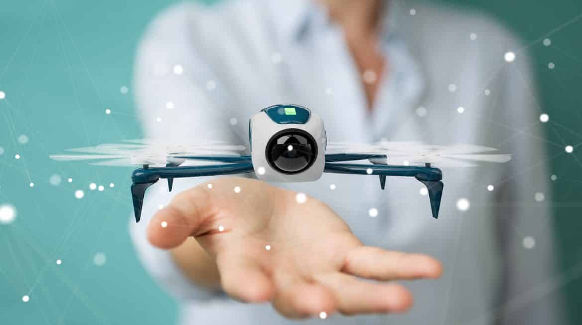 Woman Flying A HD Drone