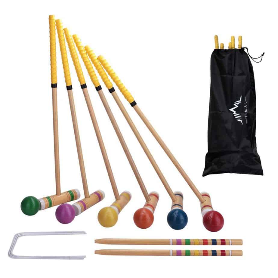 Himal Premium Wooden Six Player Croquet Set