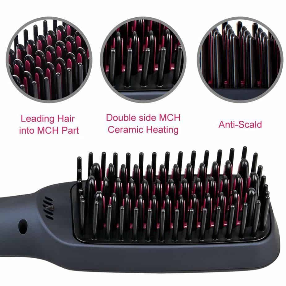 CNXUS Ionic Ceramic Hair Straightener Brush