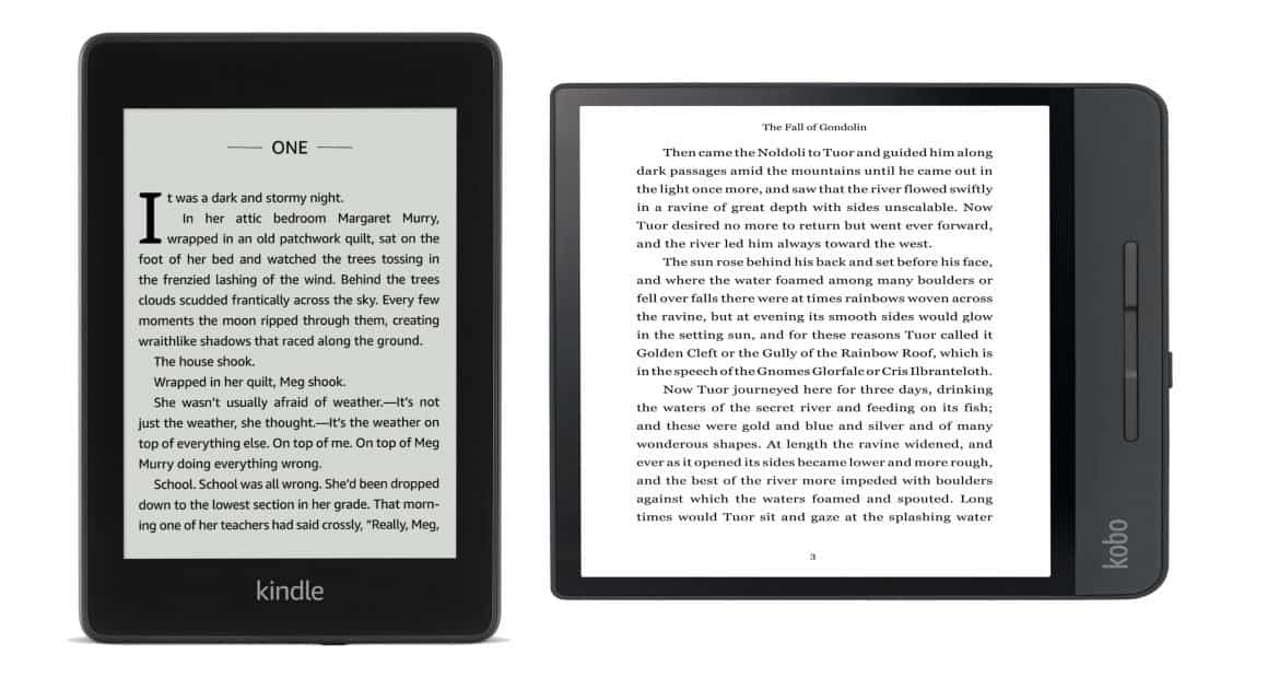 Kobo Forma vs kobo aura one vs paperwhite 3