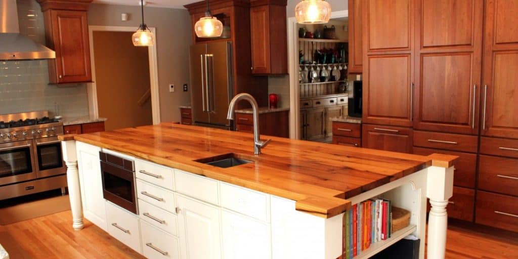 finish by oiling the countertop surface