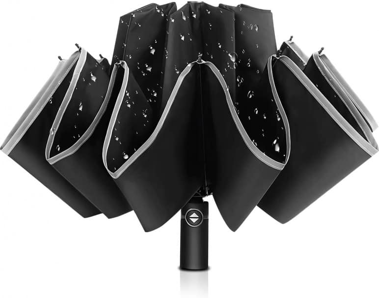 Bodyguard Inverted Windproof Travel Umbrella
