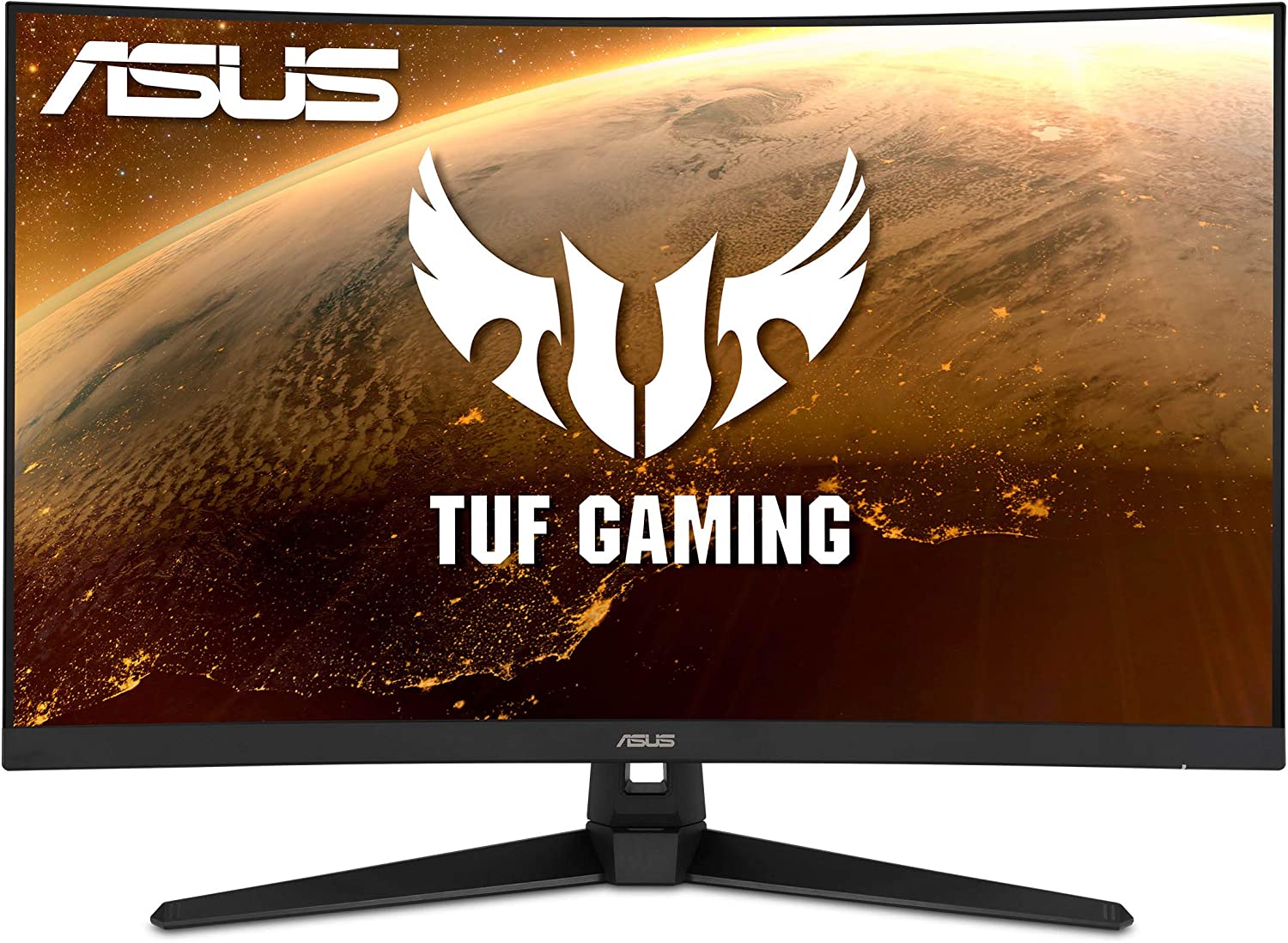 ASUS TUF Gaming 32 1080P Curved Monitor (VG328H1B) - Full HD, 165Hz (Supports 144Hz), 1ms, Extreme Low Motion Blur, Speaker, Adaptive-Sync, FreeSync