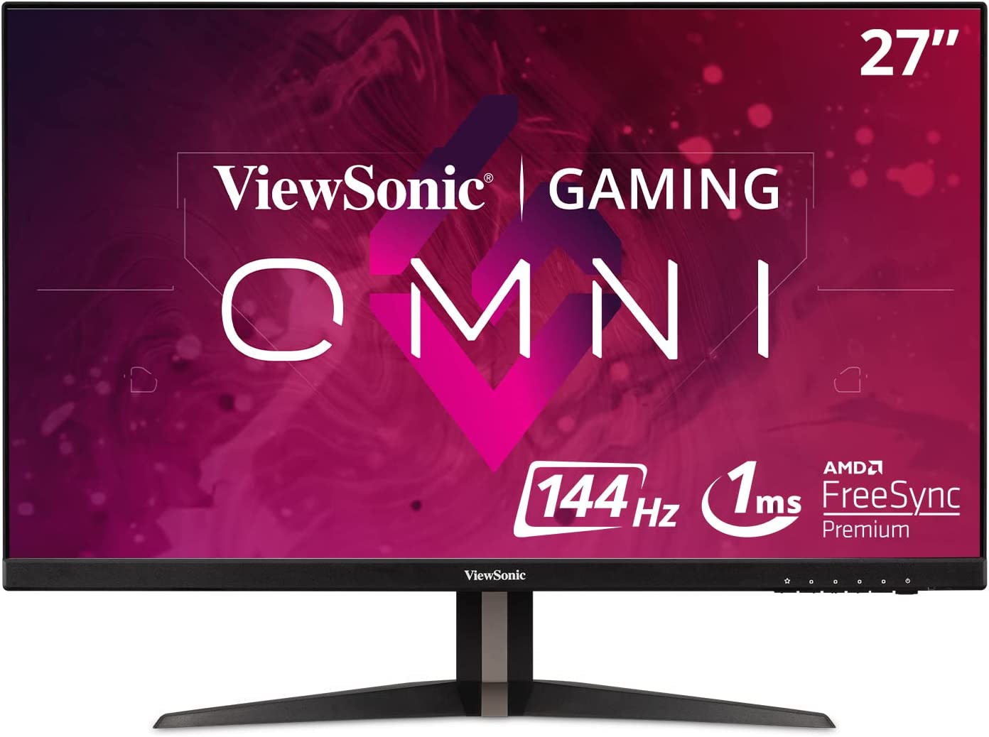 ViewSonic OMNI VX2768-2KP-MHD 27 Inch 1440p 1ms 144Hz IPS Gaming Monitor with FreeSync Premium, Eye Care, HDMI and DisplayPort