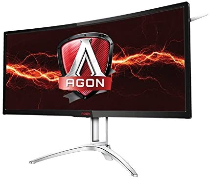 AOC AGON Curved Gaming Monitor 35 (AG352UCG6), 1800R, Uwqhd 3440x1440 VA Panel, G-Sync, 120Hz, 4ms, DisplayPort:HDMI