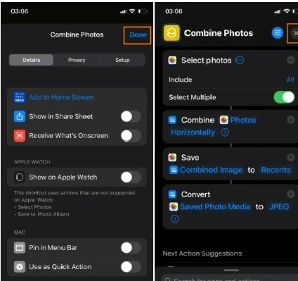 Combine Photos with the iPhone Shortcuts App - 2