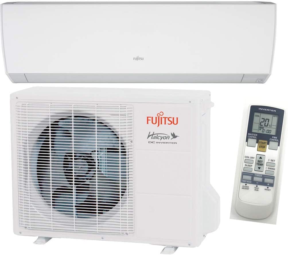 Fujitsu 12,000 BTU Wall Mounted Single Zone Mini Split ductless Heat Pump- 16.0SEER 12RL2-115V Power Supply