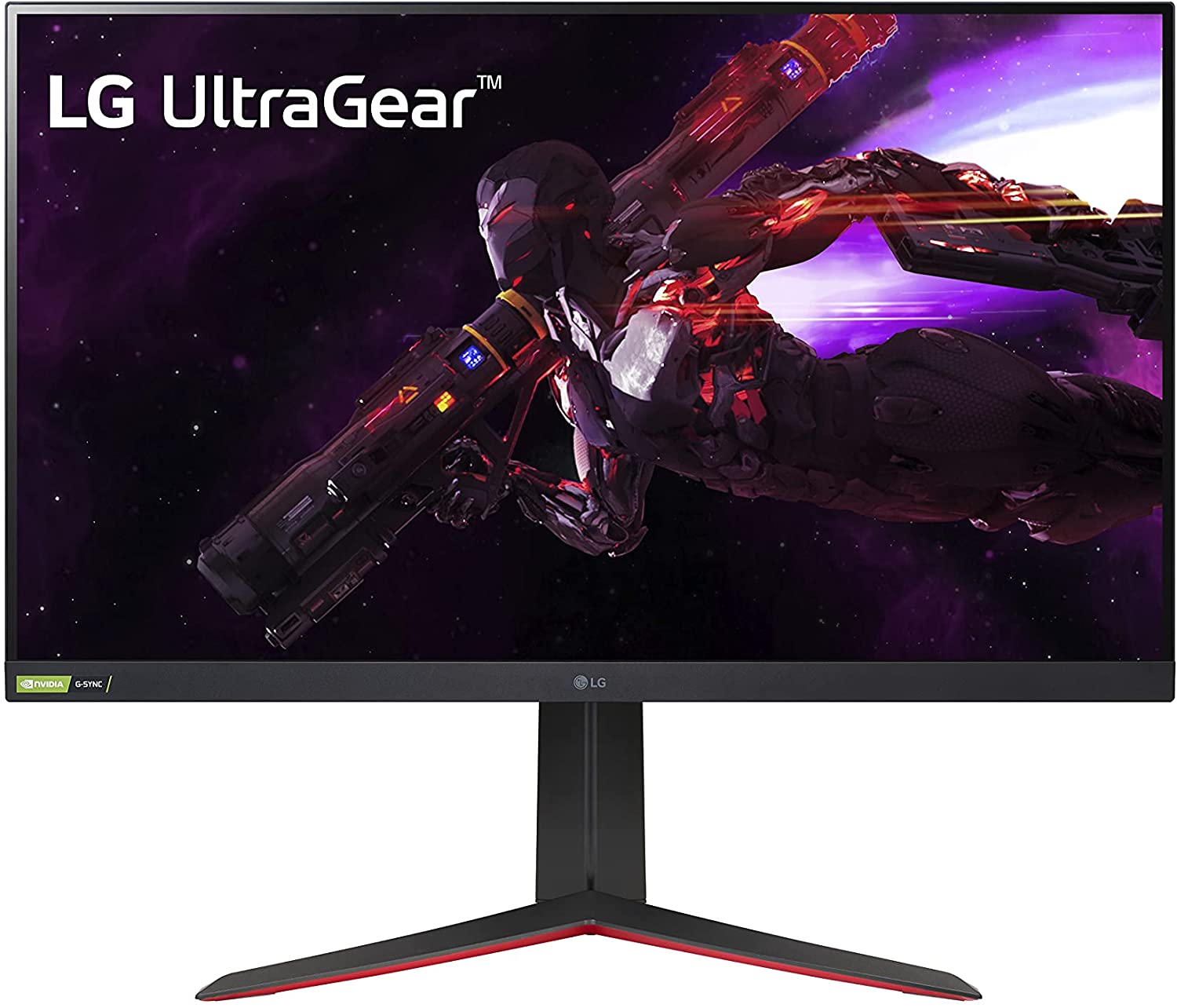 LG 32GP850-B 32” Ultragear QHD (2560 x 1440) Nano IPS Gaming Monitor w: 1ms (GtG) Response Time & 165Hz Refresh Rate, NVIDIA G-SYNC Compatible with AMD