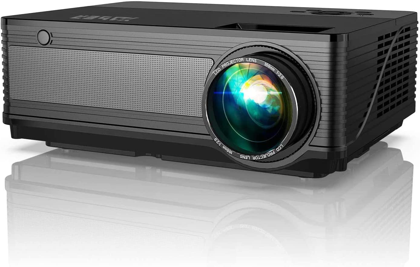 YABER Projector 8000 Lumen 1080P Native LED Projector Full HD Support 4K &±50° 4D Keystone 1920 x 1080 with 350 Display