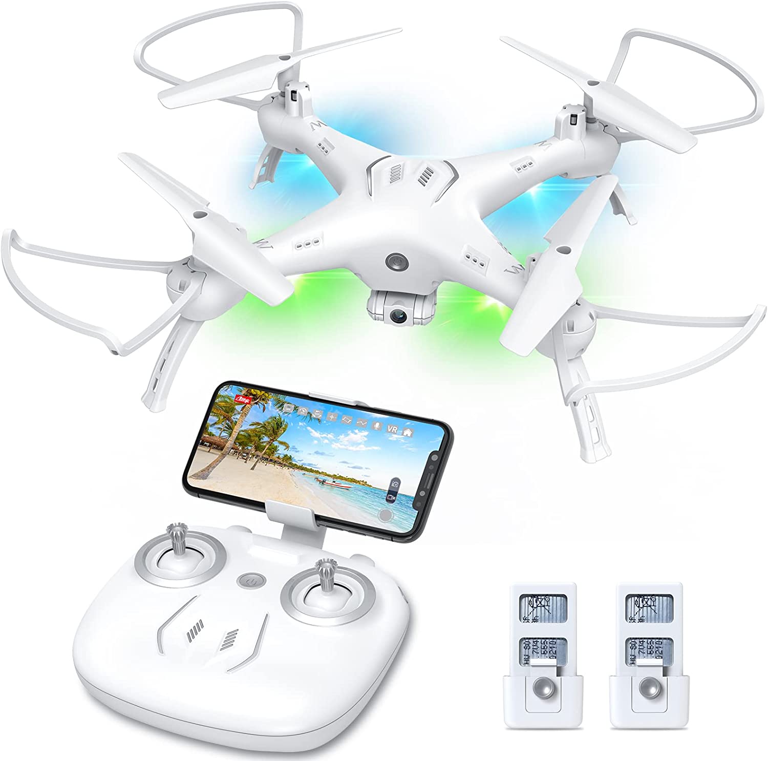 Drones with Camera for Adults:Kids:Beginners - 1080P 120° Wide-Angle Drone with Camera, Drones for Kids with Remote:APP:Voice