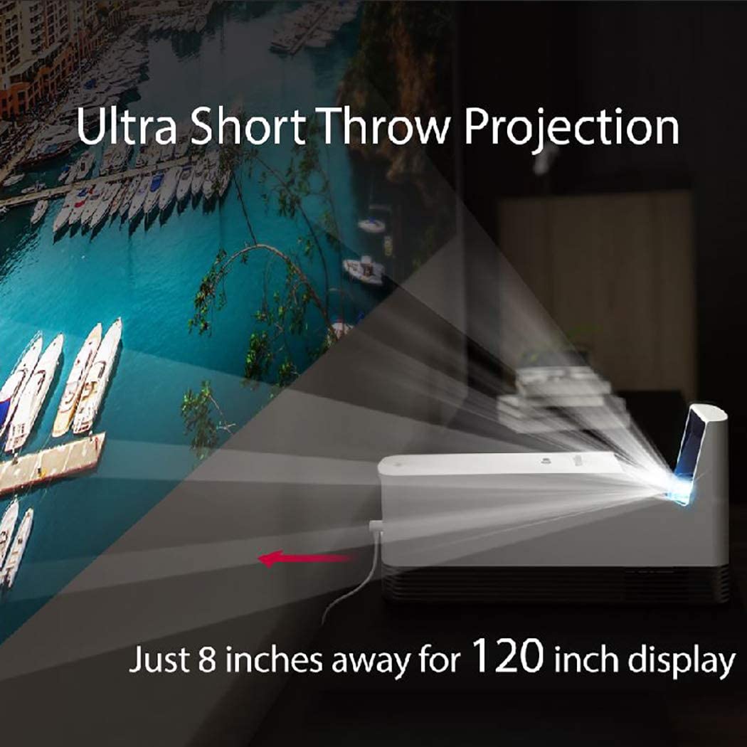LG HF85LA 120” Full HD (1920 x 1080) Laser Smart Home Theater CineBeam Ultra Short Throw Projector, 1500 ANSI Lumen, Smart TV enabled