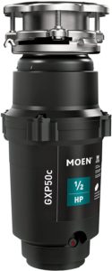 Moen GXP50C Prep Series PRO 1:2 HP Continuous Feed Garbage Disposal, Power Cord Included
