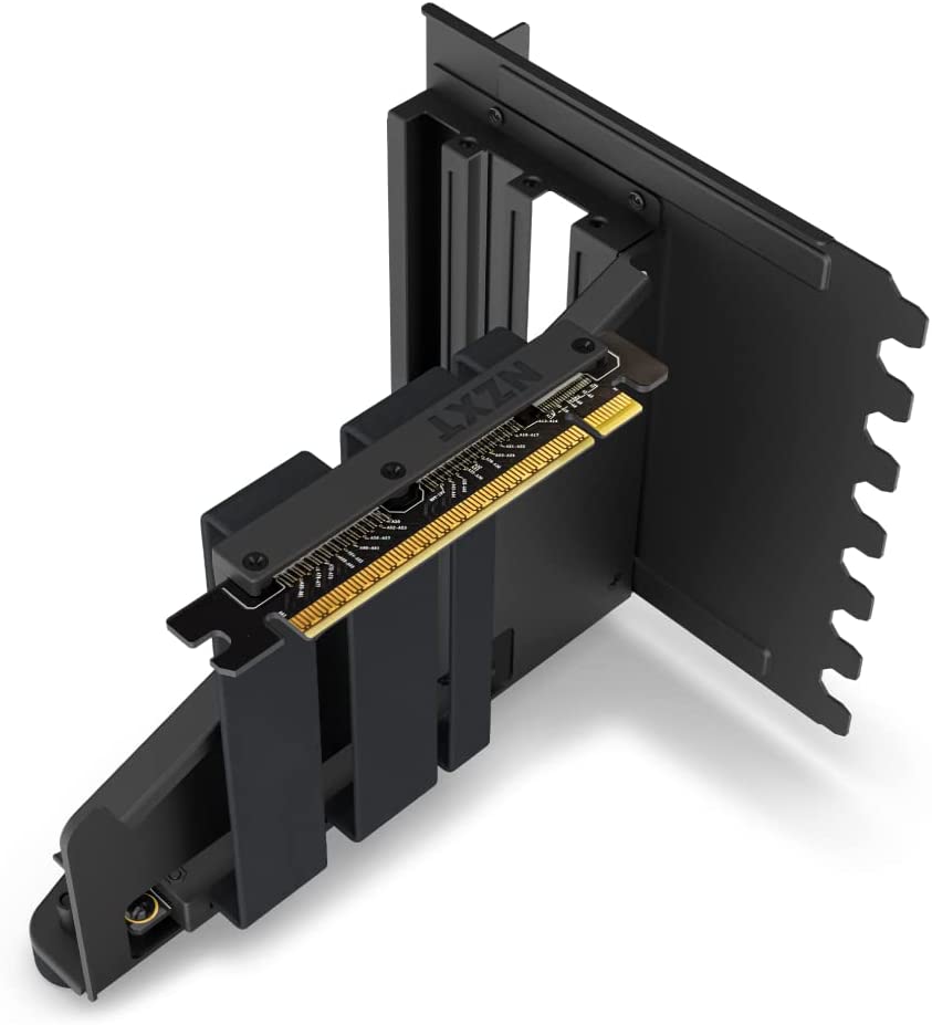 NZXT Vertical GPU Mounting Kit - AB-RH175-B1-175 mm PCIe 4.0x16 Riser Cable - GPU Holder - Sturdy Steel Bracket