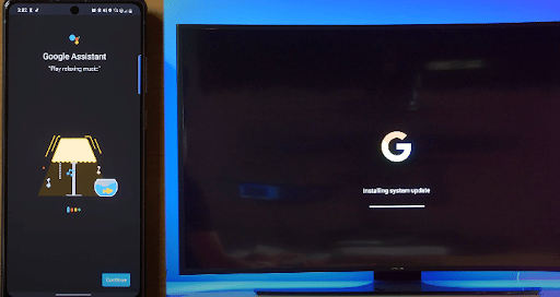 sign in to Google TV with your G-Account - 1