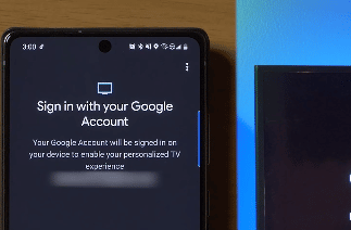 sign in to Google TV with your G-Account