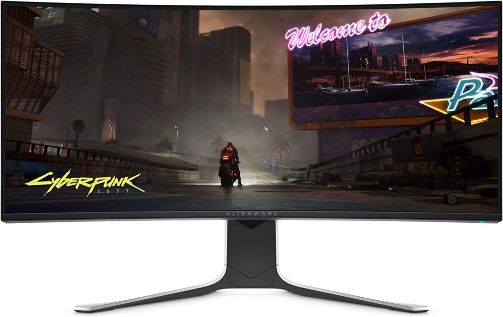 Alienware 120Hz UltraWide Gaming Monitor 34 Inch Curved Monitor with WQHD (3440 x 1440) Anti-Glare Display, 2ms Response Time, Nvidia G-Sync, Lunar Ligh