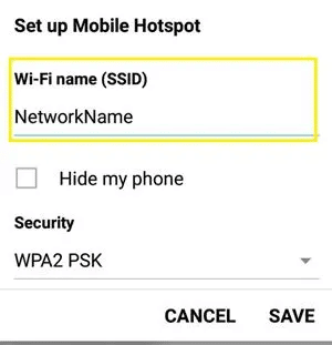 In the box labeled Wi-Fi name (SSID), type in the SSID that your Roku uses.