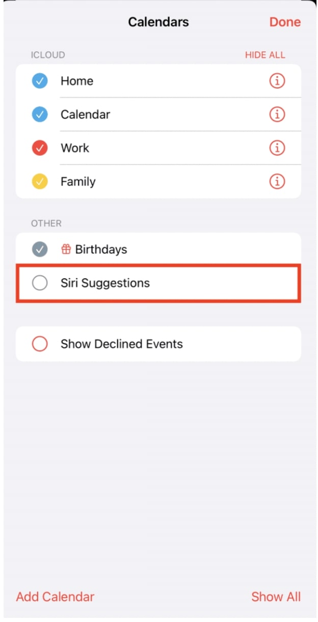 How To Delete Siri Suggestions From Google Calendar 3