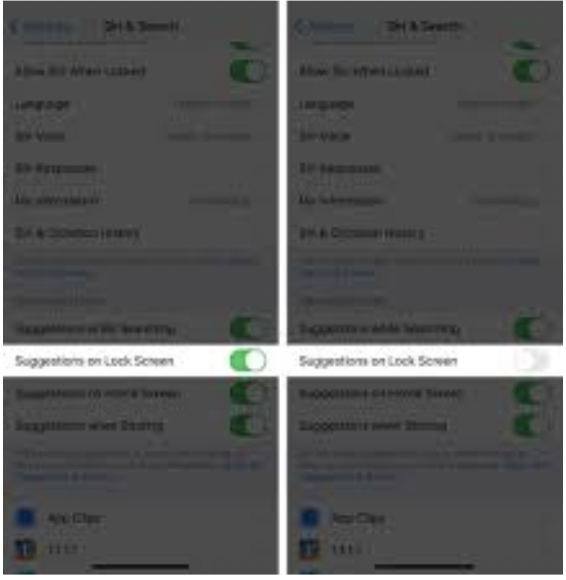 How To Remove Siri Suggestions From Lock Screen
