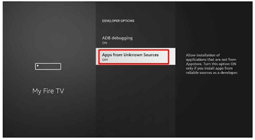 Click Apps from Unknown Sources