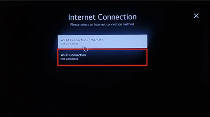 In quick settings, go to “Network Settings” and select “Wi-Fi Connection”