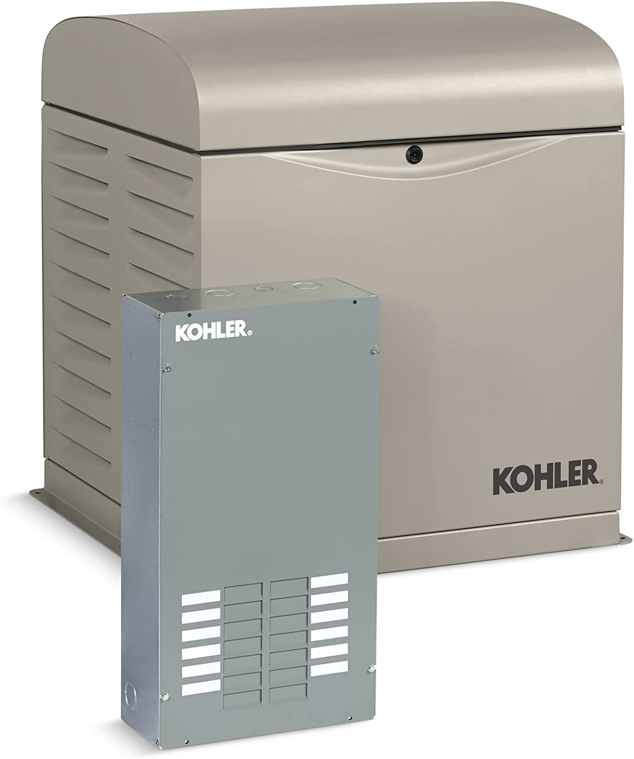 Kohler 10RESVL-100LC12 10kW Standby Generator, Gray close