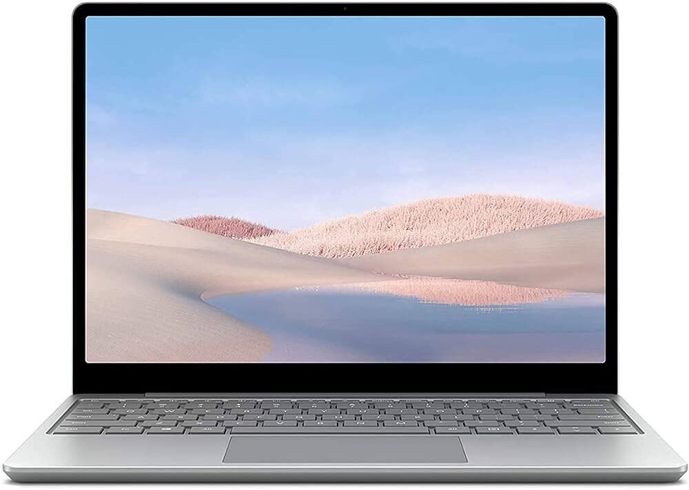 Microsoft Surface Laptop Go 12.4 Touchscreen Laptop PC, Intel Quad-Core i5-1035G1, 4GB RAM, 64GB eMMC, Webcam, Win 10, Bluetooth, Online Class Ready