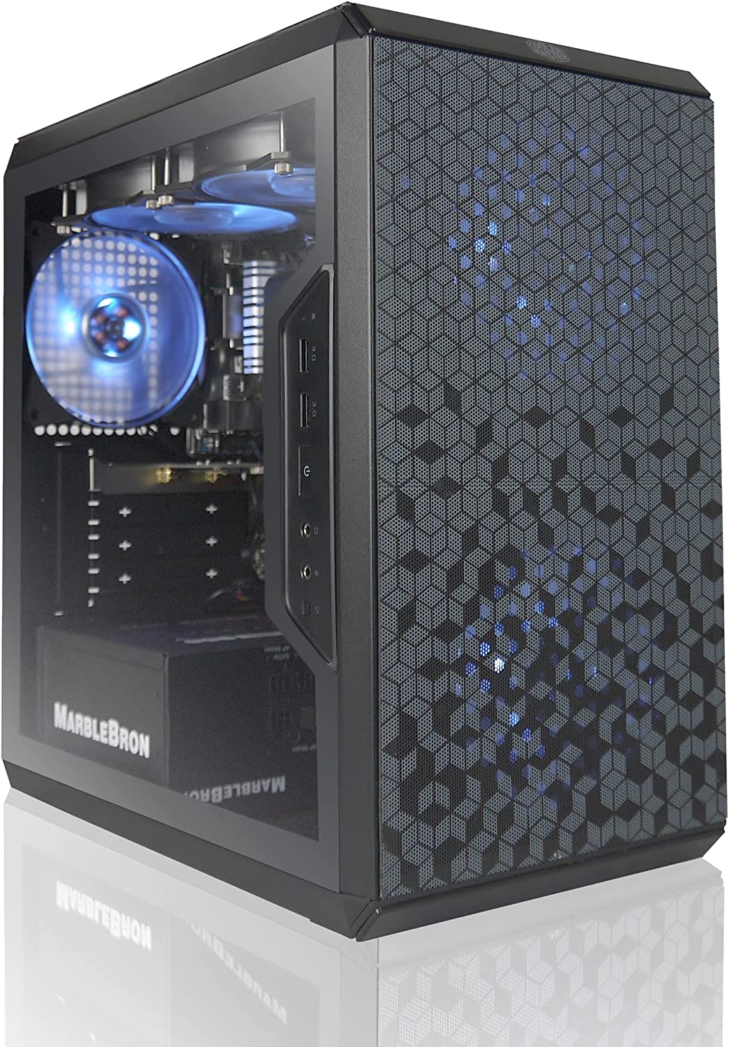 AVGPC Q-Box Series Gaming PC - 4.6 GHz Max Boost AMD Ryzen 7 5700G 8-Core, 16-Thread CPU with Radeon Graphics Cools with 240mm Liquid Cooler 16GB DDR4 3200