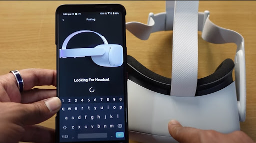 Connect your Mobile phone and the Oculus Quest 2 to the same WiFi network.