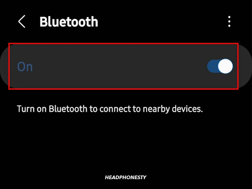 Connect your phone to Bluetooth
