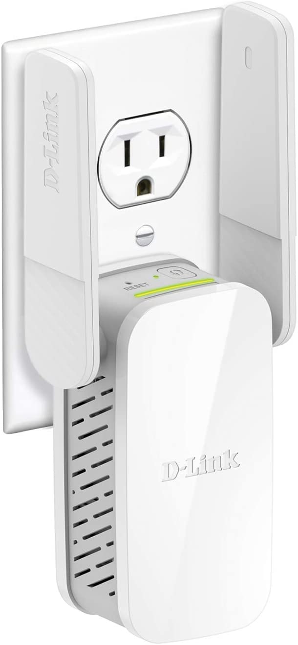 D-Link WiFi Range Extender, AC1200 Plug In Wall Signal Booster, Dual Band Wireless Repeater Access Point for Smart Home and Alexa Devices (DAP-1610-US)