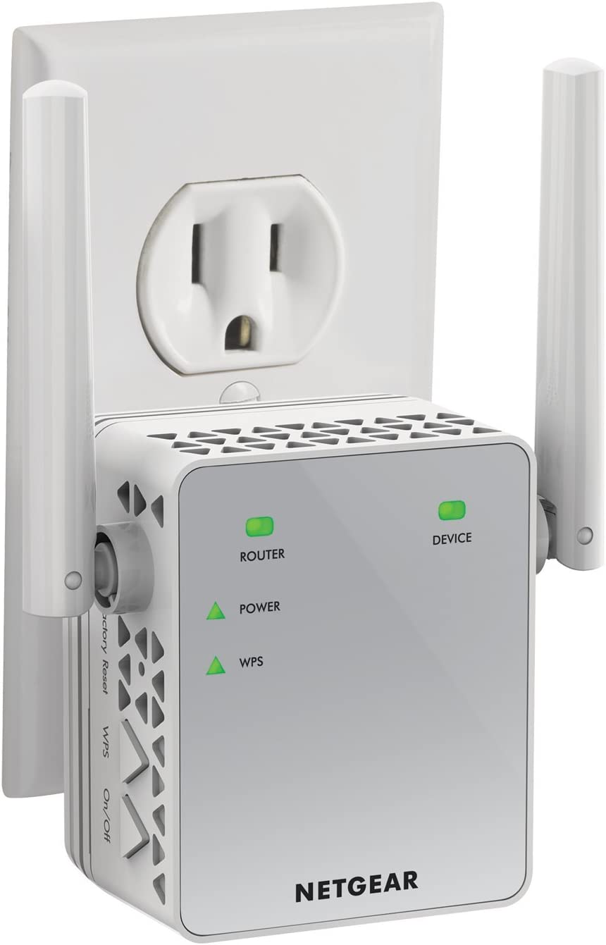 NETGEAR Wi-Fi Range Extender EX3700 - Coverage Up to 1000 Sq Ft and 15 Devices with AC750 Dual Band Wireless Signal Booster & Repeater