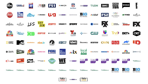 fuboTV viewers can enjoy a variety of the 109 channels shown below-
