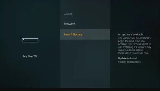 My Fire TV Menu Update App