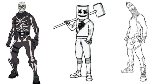 fortnite skin sketches