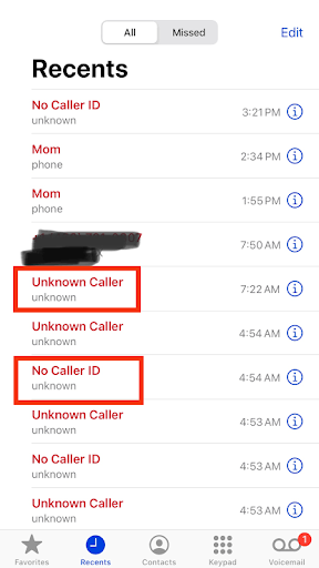 What Is an Unknown Caller?