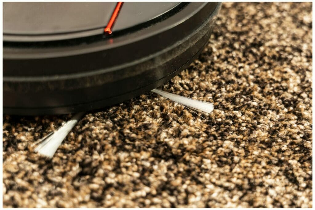 robot vacuums on different types of carpeting 4